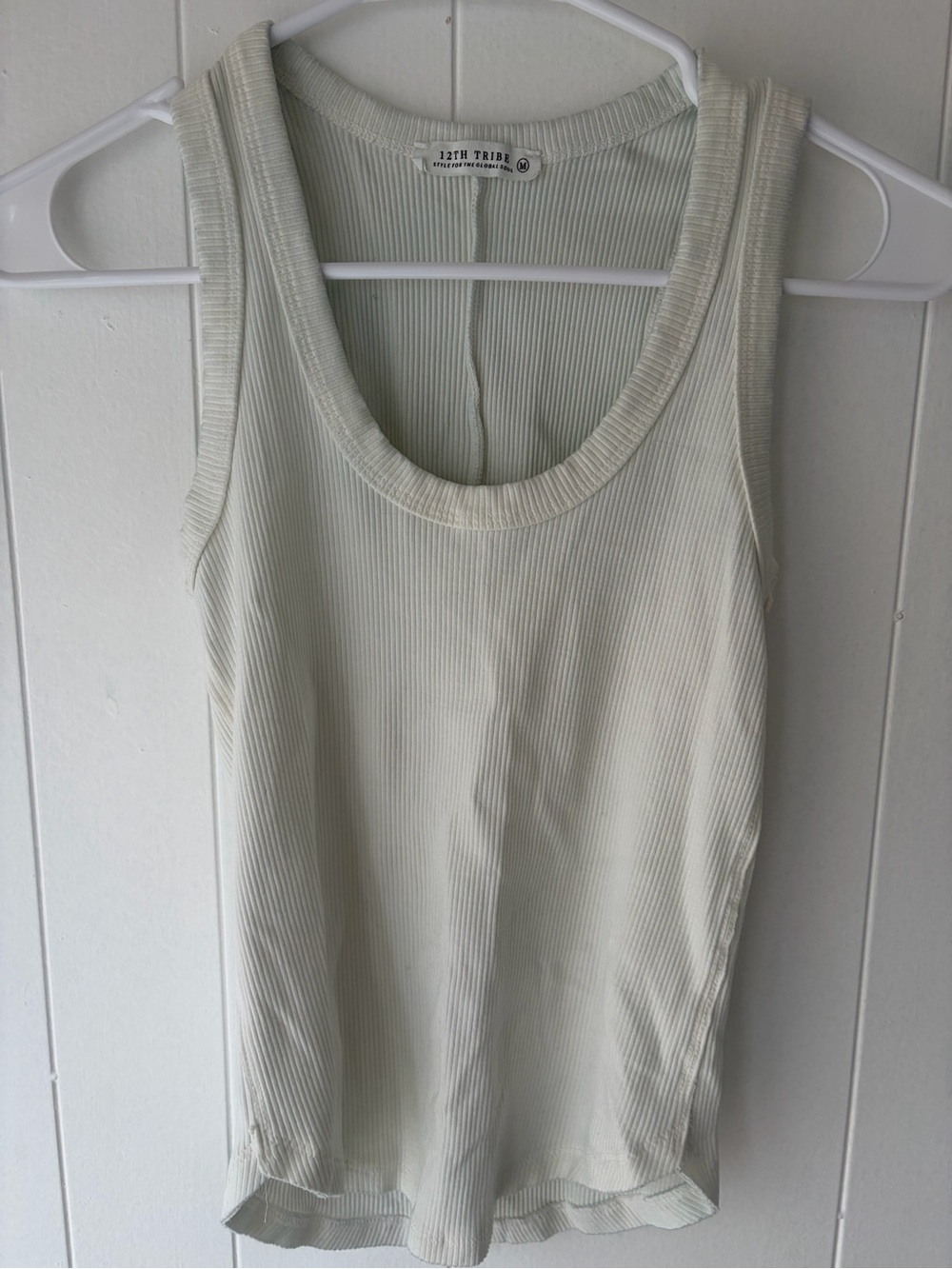 12th tribe ribbed tank medium